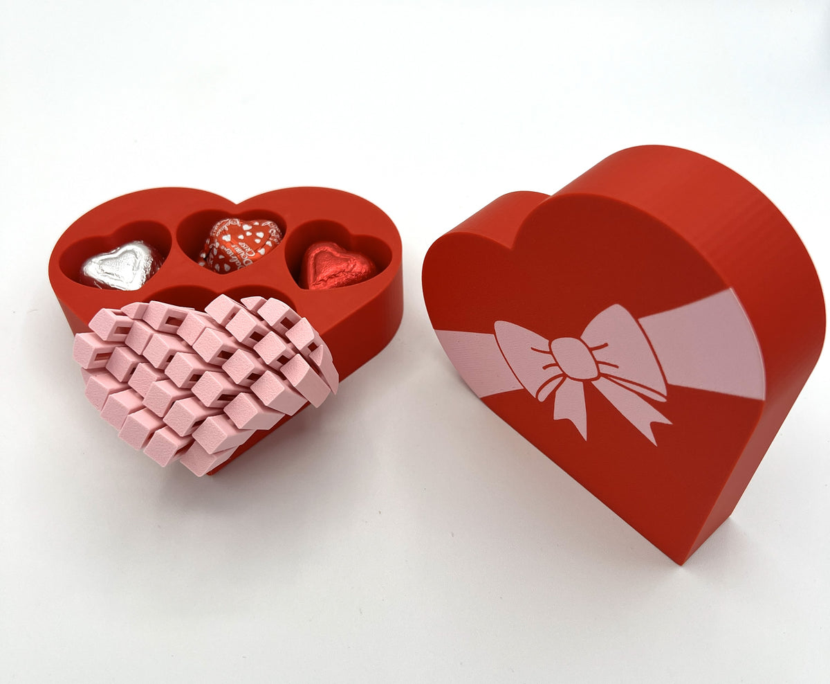 Valentines Gift Box/ 3D Printer/ Fidget Toy/ Perfect Gifts/ Heart