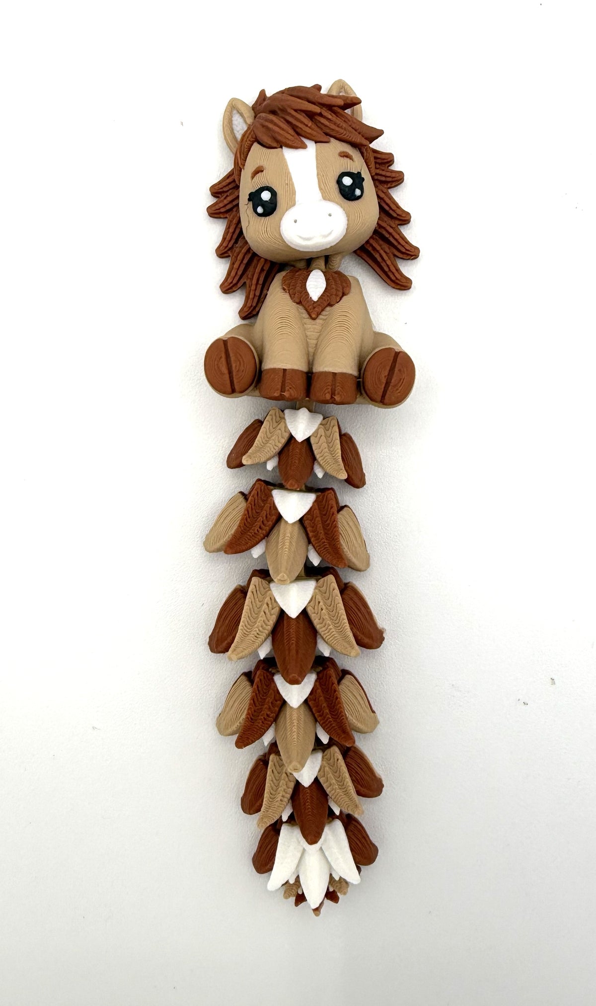 Fluffy Tails Cute Flexi Horse - Articulated Toy, Keychain