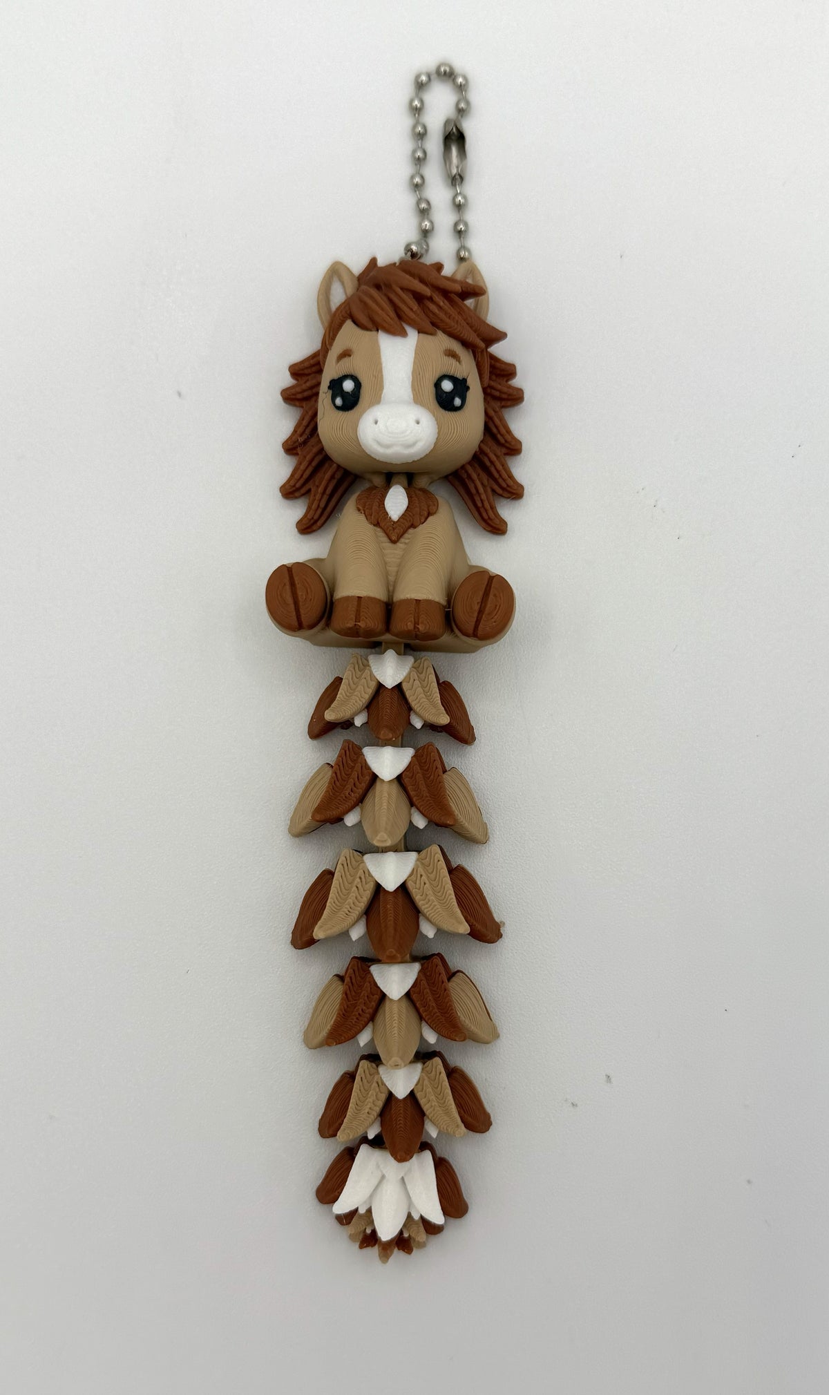 Fluffy Tails Cute Flexi Horse - Articulated Toy, Keychain