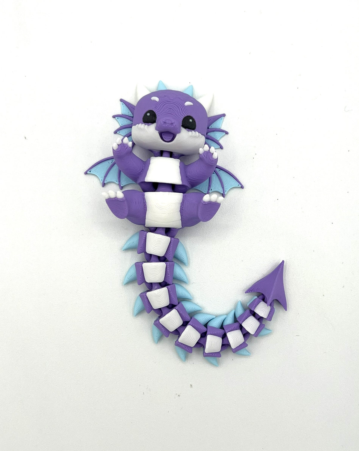 Fluffy Tail Cute Flexi Baby Dragon Toy / Keychain