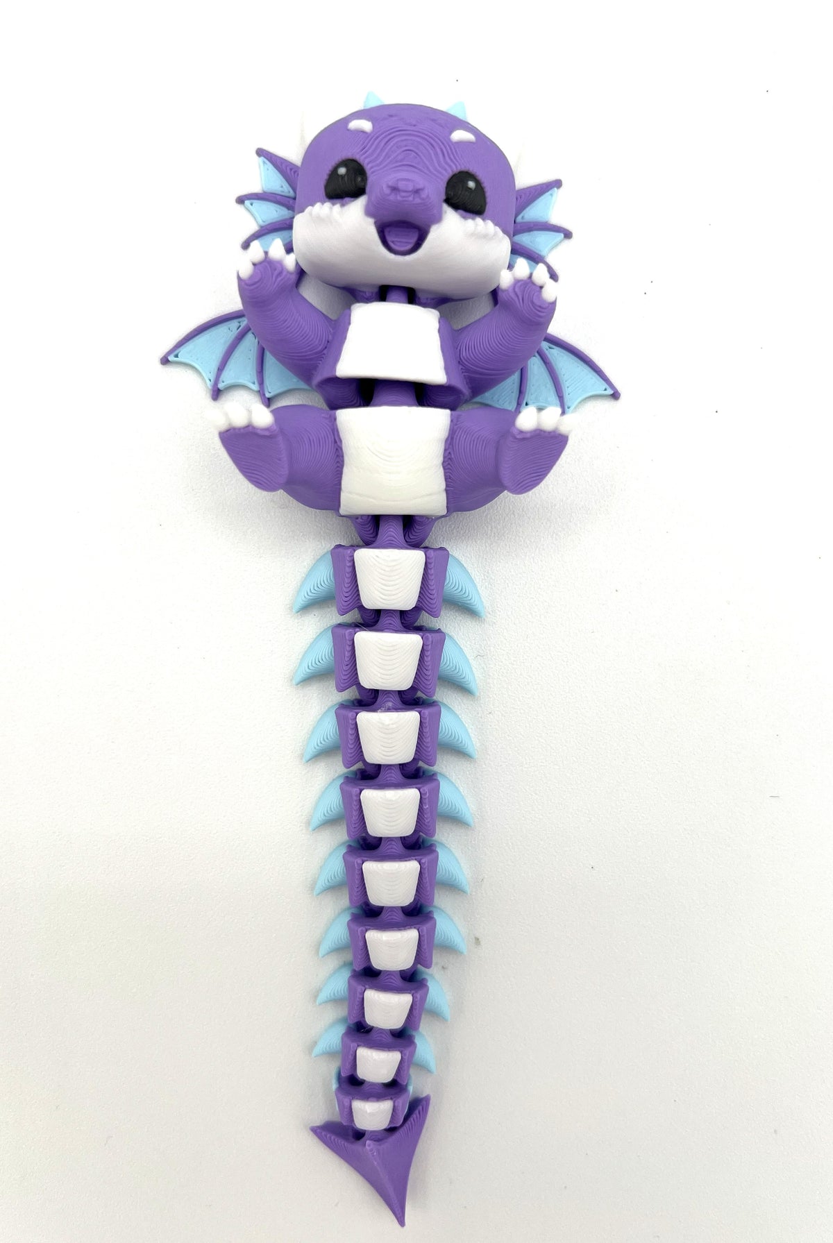 Fluffy Tail Cute Flexi Baby Dragon Toy / Keychain
