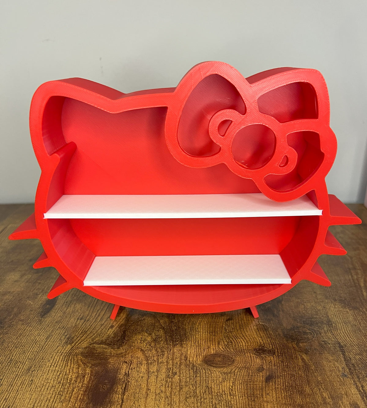 Hello Kitty inspired Shelf/ Desk organizer for Collectibles and decor/ Gift for Her