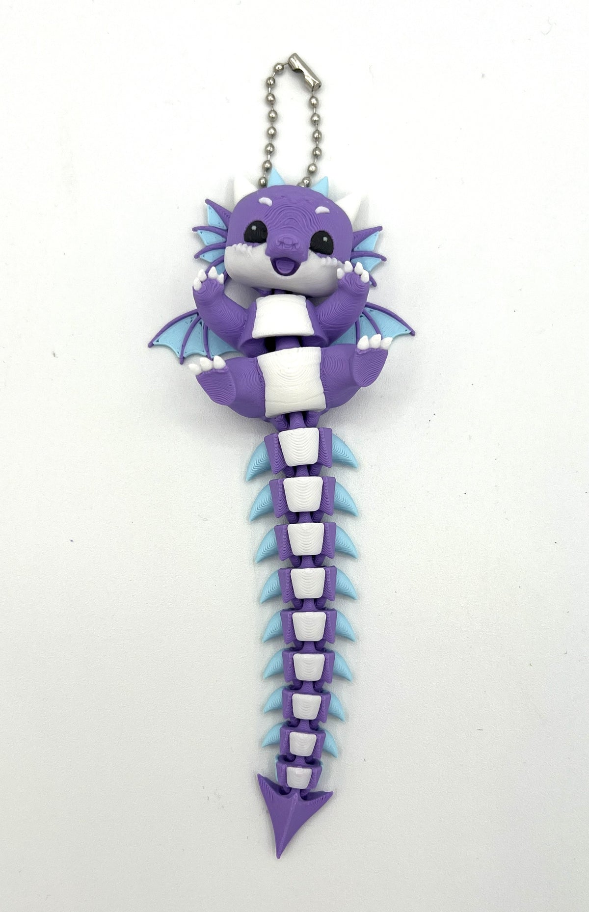 Fluffy Tail Cute Flexi Baby Dragon Toy / Keychain
