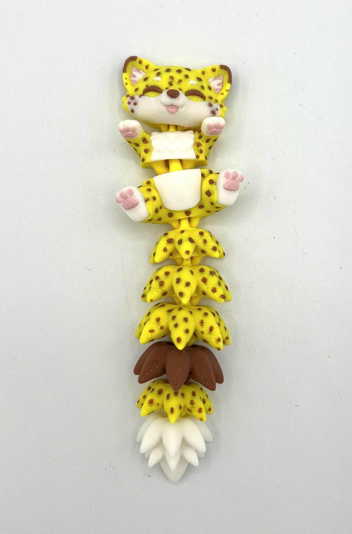 Fluffy Tail Cute Flexi Baby Cheetah - Articulated Toy & Keychain