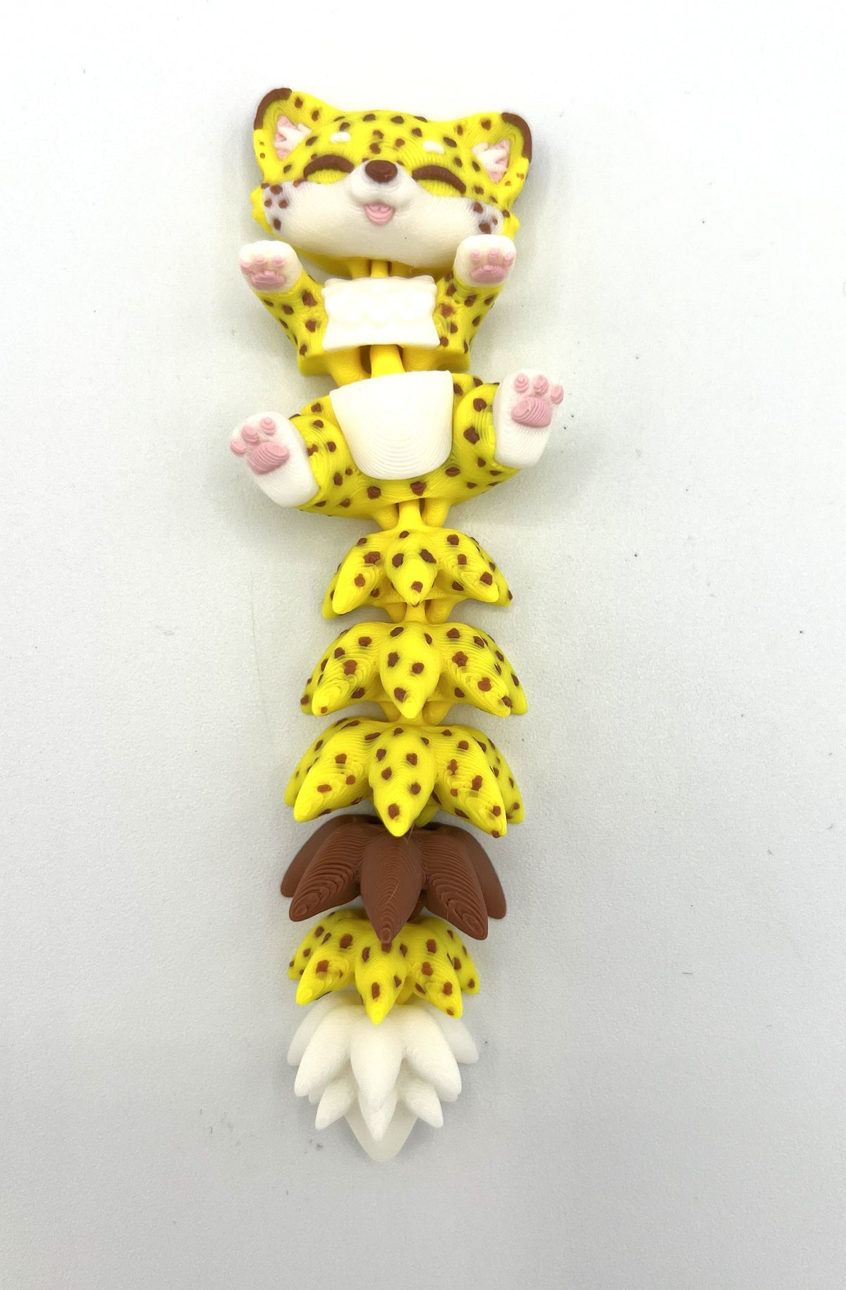 Fluffy Tail Cute Flexi Baby Cheetah - Articulated Toy & Keychain