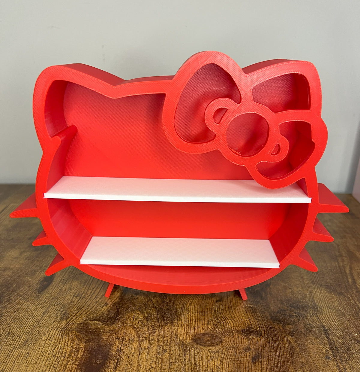 Hello Kitty inspired Shelf/ Desk organizer for Collectibles and decor/ Gift for Her