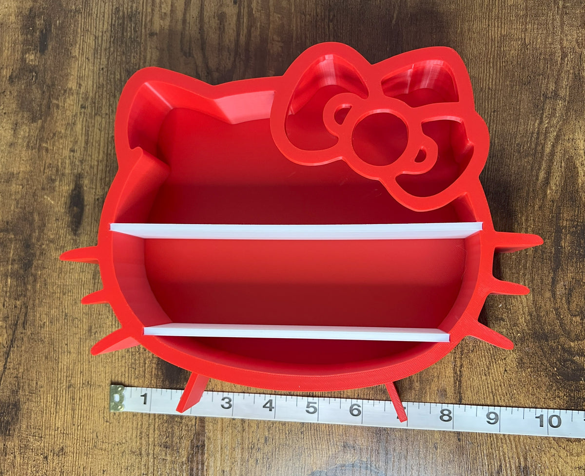 Hello Kitty inspired Shelf/ Desk organizer for Collectibles and decor/ Gift for Her