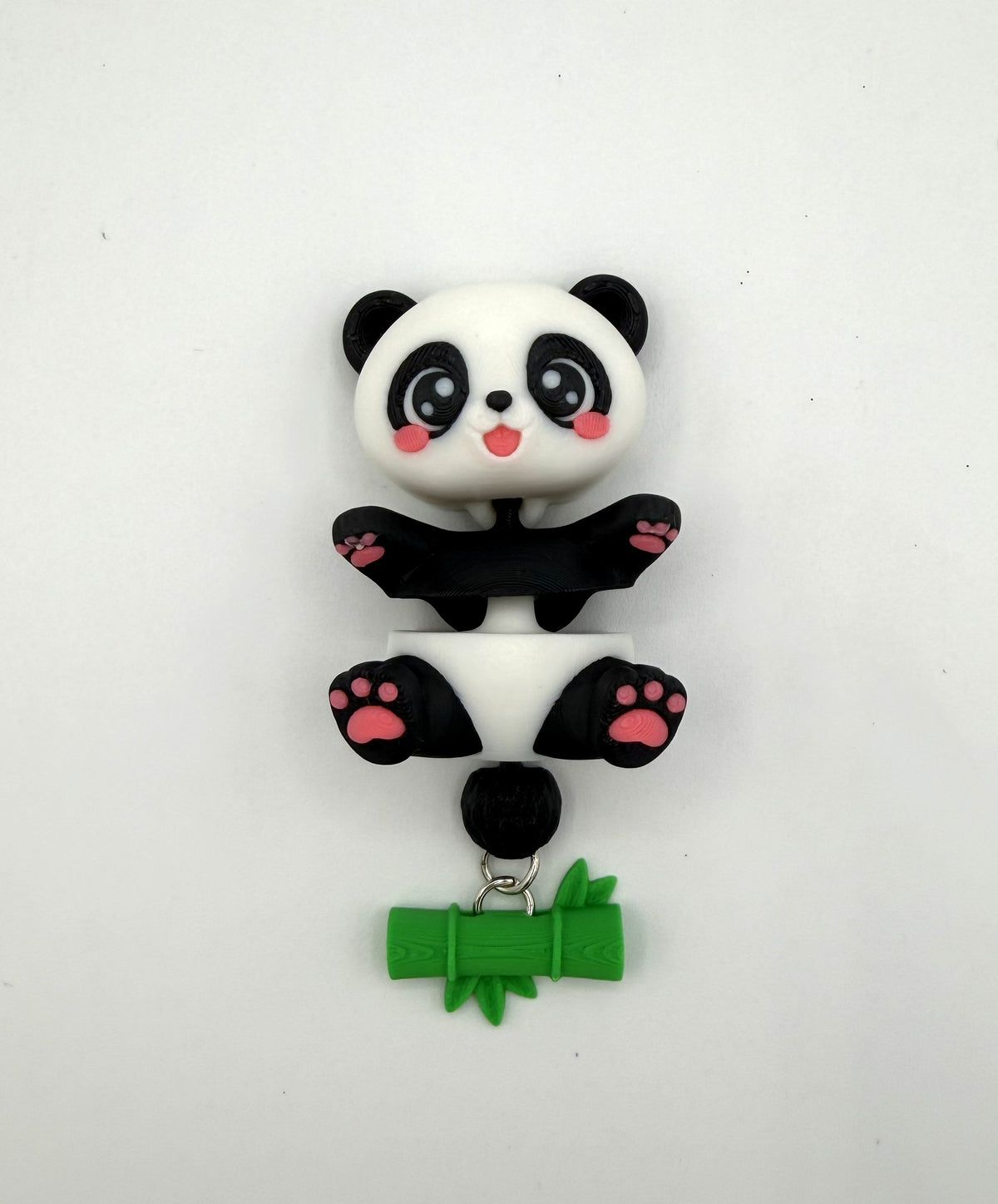 Fluffy Tails Cute Flexi Baby PANDA - Articulated Toy, Keychain