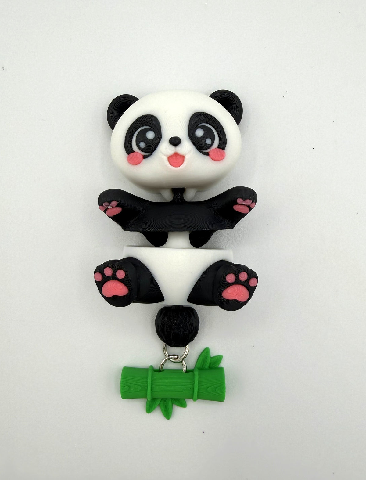 Fluffy Tails Cute Flexi Baby PANDA - Articulated Toy, Keychain