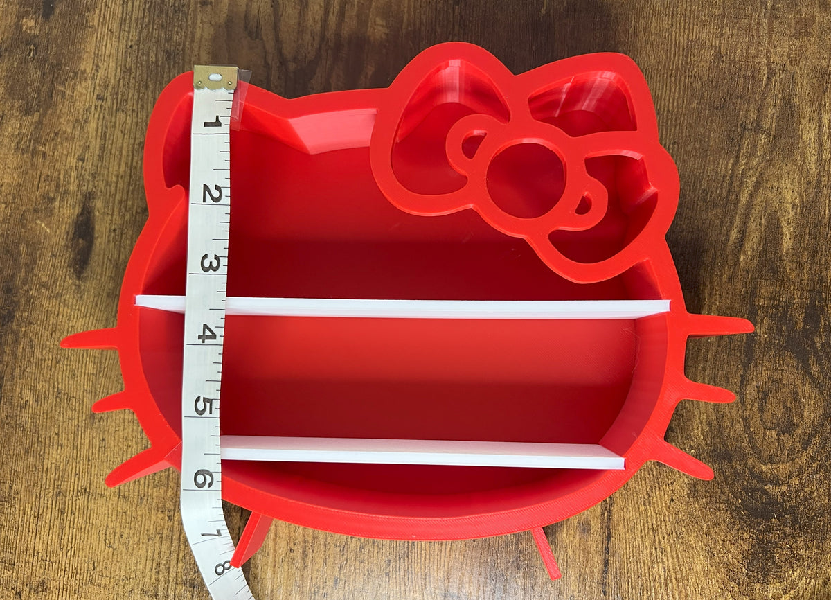 Hello Kitty inspired Shelf/ Desk organizer for Collectibles and decor/ Gift for Her