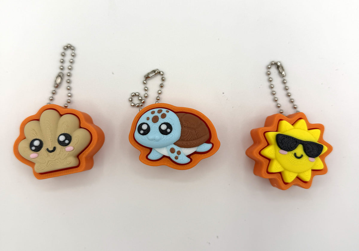 Clicker - Turtle/ Tortoise/ Sun/ Shell - Keychain