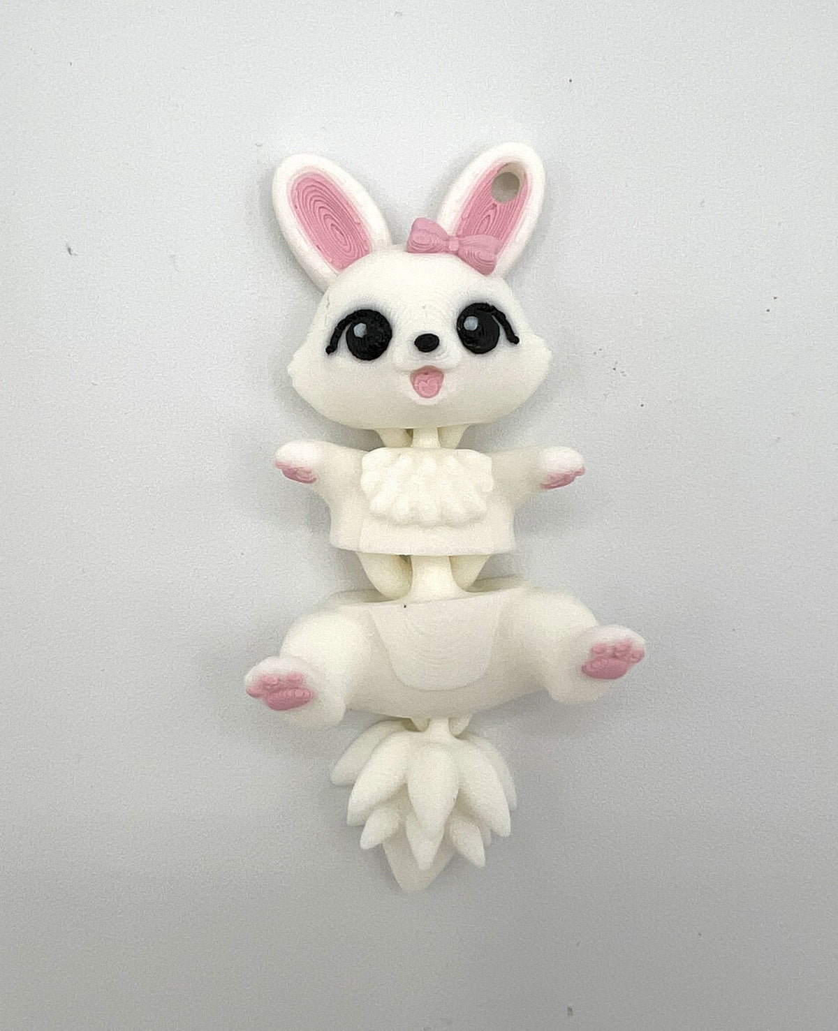 Cute Flexi Easter Bunny - Articulated Toy / Keychain