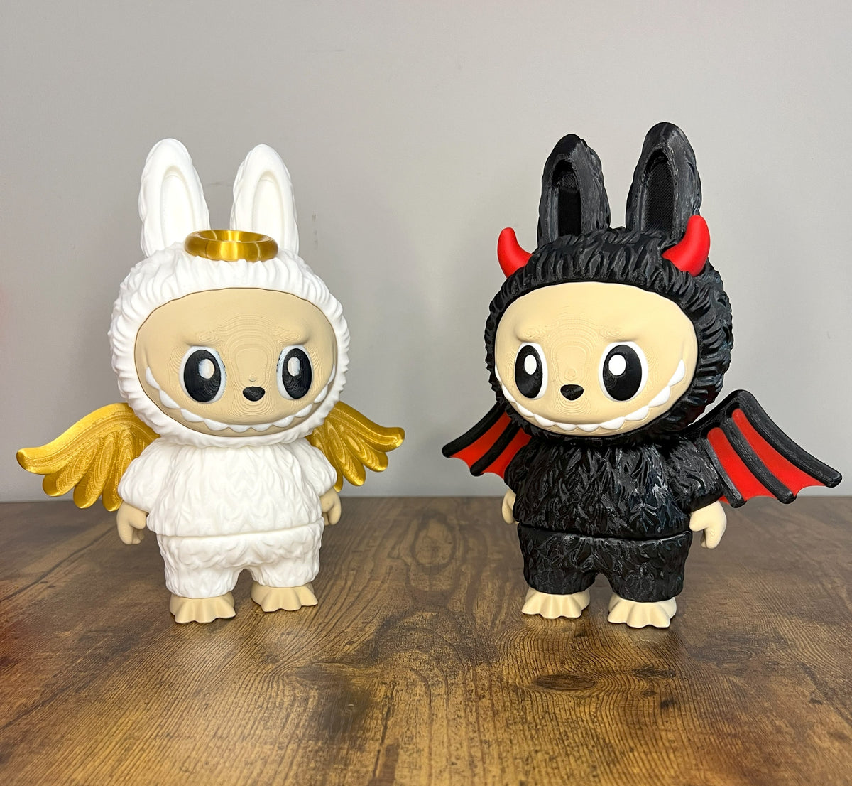 Giant Angel vs Devil Labubu 3D Printed/ Keychain/ Gift for Toy Lovers
