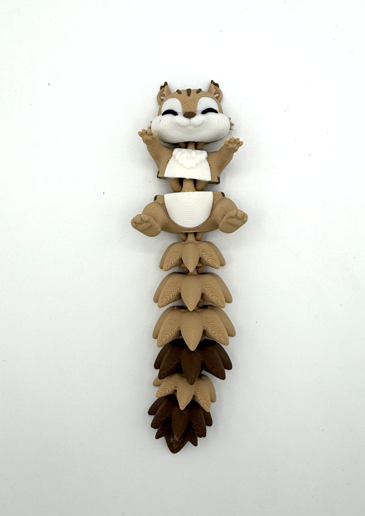 Fluffy Cute Flexi Squirrel - Articulated Toy / Keychain