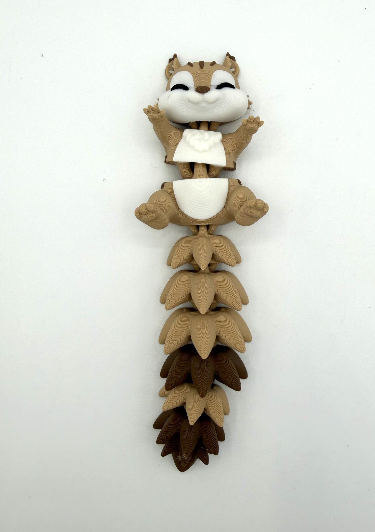 Fluffy Cute Flexi Squirrel - Articulated Toy / Keychain