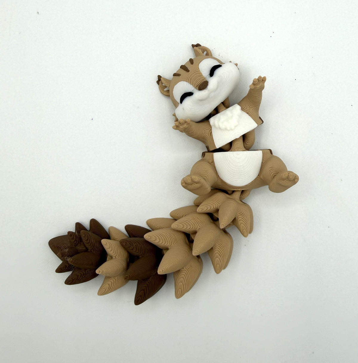 Fluffy Cute Flexi Squirrel - Articulated Toy / Keychain