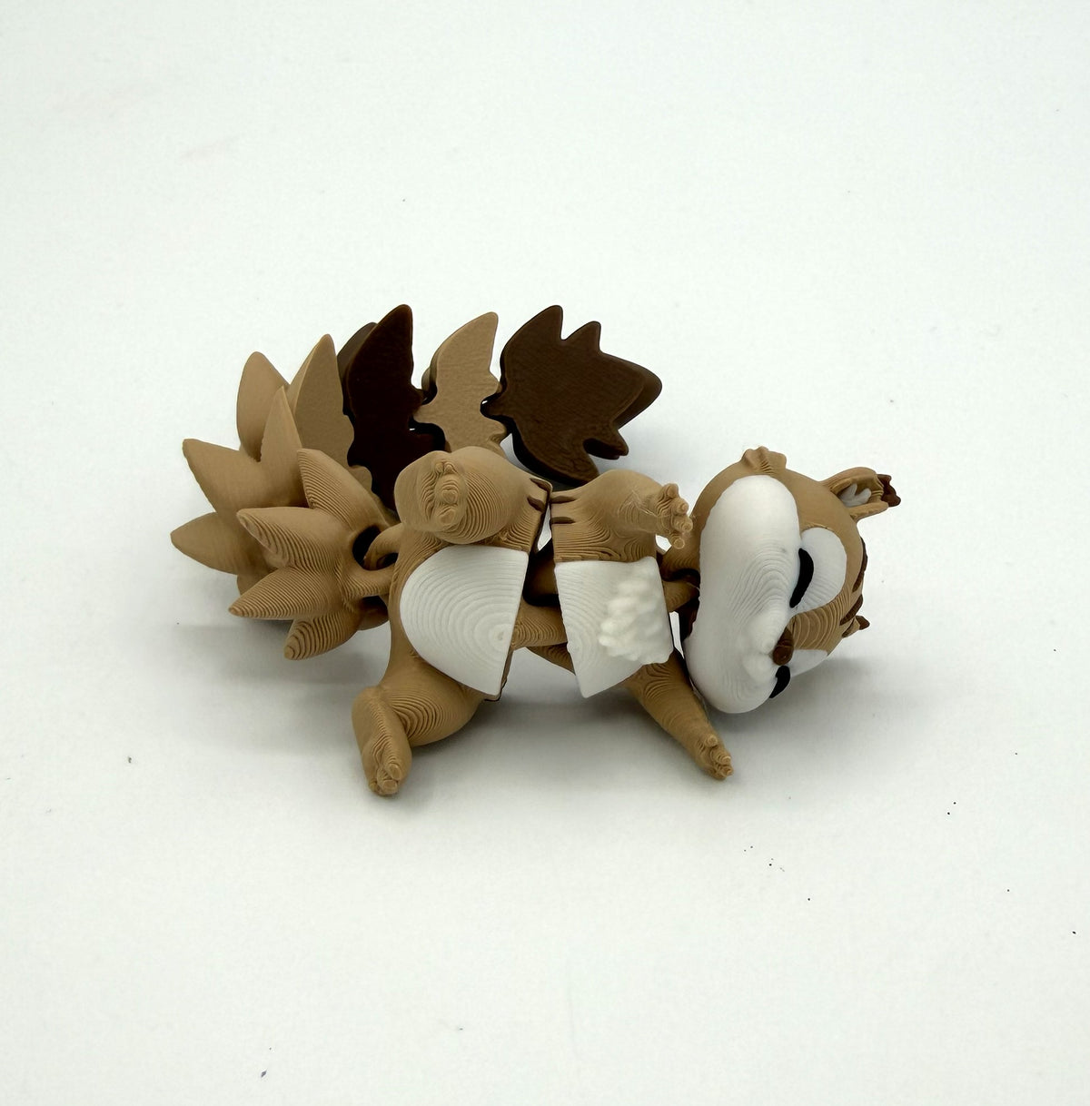 Fluffy Cute Flexi Squirrel - Articulated Toy / Keychain