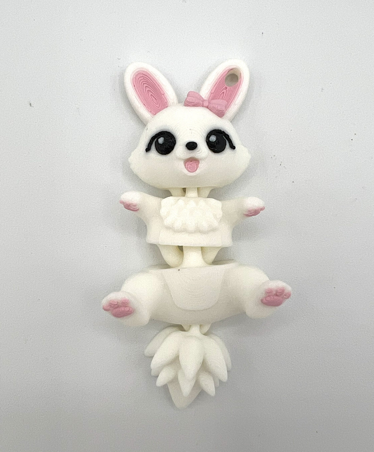 Cute Flexi Easter Bunny - Articulated Toy / Keychain