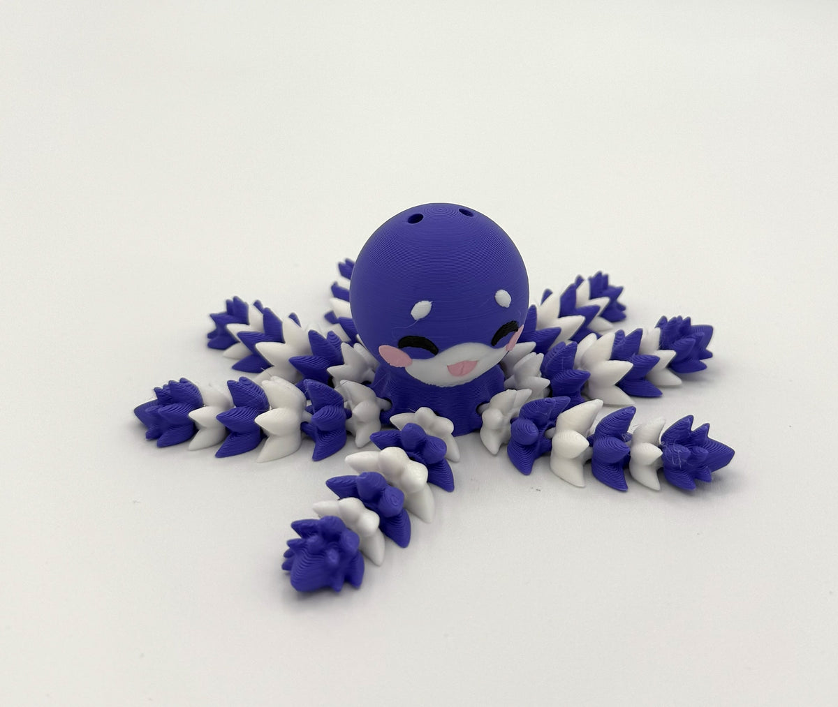 Fluffy OCTOPUS - Articulated Toy, Keychain