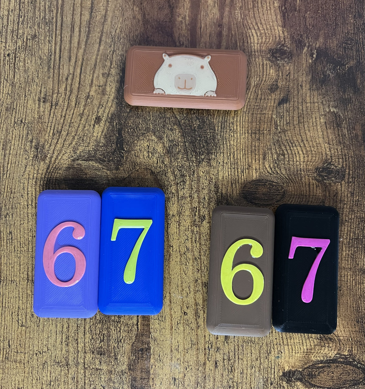 Magnetic Slider Fidget/ 3D Printer/ 67/ Capybara