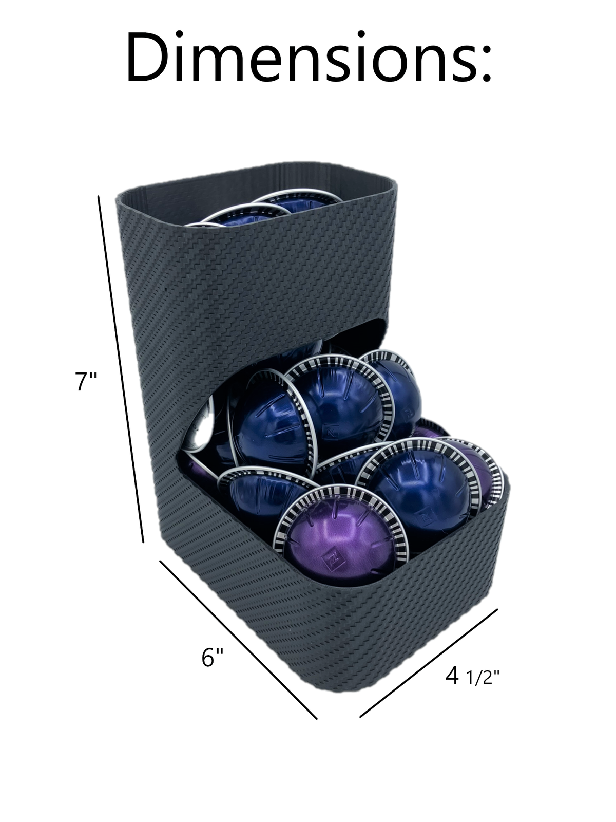 Coffee Pod Holder -Fits All Brands & Pod Types