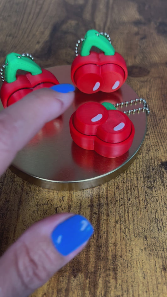 Fruit Clicker Fidget Toy/ Cherry